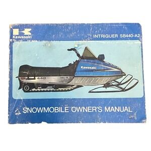Kawasaki SB 440-A2 Snowmobile Owners Manual 1977 Vintage OEM Collectible Rare
